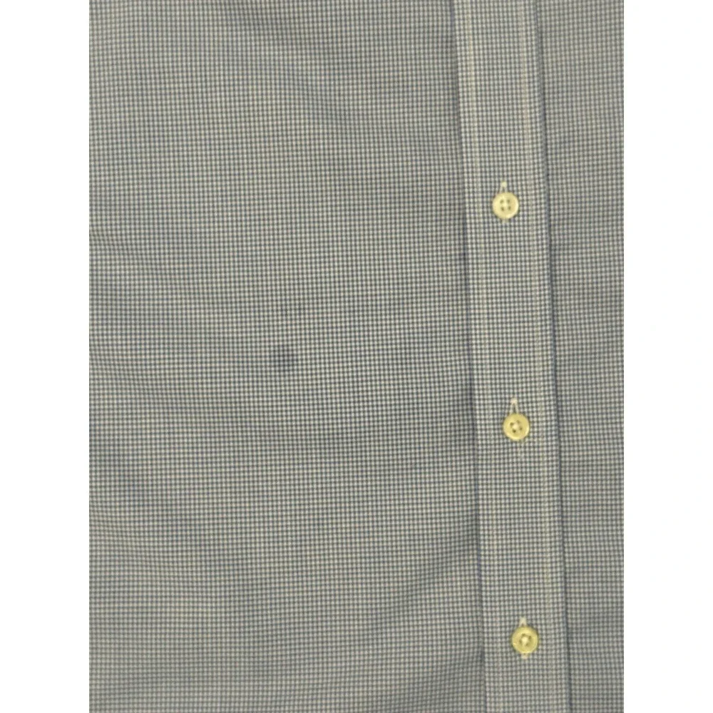 Lauren Ralph Lauren Mens Button Up Blue Check Shirt Classic Fit Size 15.5 34/35 - Picture 6 of 9